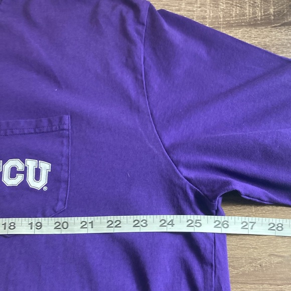 Unisex EUC Champion Purple 2XL TCU Football T Shirt - Picture 7 of 9
